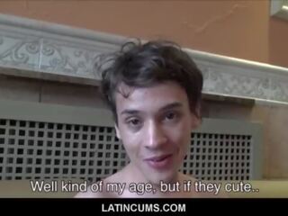 Latincums&period;com - μικροσκοπικός νέος λατίνο έφηβος/η μαθητής jael πατήσαμε με μυς για λεφτά